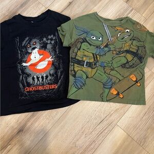 Ghostbusters & Teenage Mutant Ninja Turtles Graphic Tee Bundle